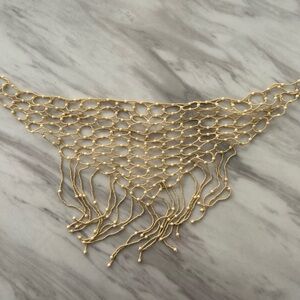 Free People Gold Mesh Necklace